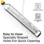 Deiss PRO Lemon Zester & Heavy Duty Cheese Grater & Vegetable Grater — Parmesan Cheese Lemon, Garlic, Nutmeg, Chocolate, Fruits, Vegetables, Ginger Grater - Cheese Shredder &...
