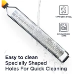Deiss PRO Lemon Zester & Heavy Duty Cheese Grater & Vegetable Grater — Parmesan Cheese Lemon, Garlic, Nutmeg, Chocolate, Fruits, Vegetables, Ginger Grater - Cheese Shredder &...