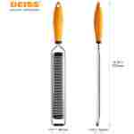 Deiss PRO Lemon Zester & Heavy Duty Cheese Grater & Vegetable Grater — Parmesan Cheese Lemon, Garlic, Nutmeg, Chocolate, Fruits, Vegetables, Ginger Grater - Cheese Shredder &...