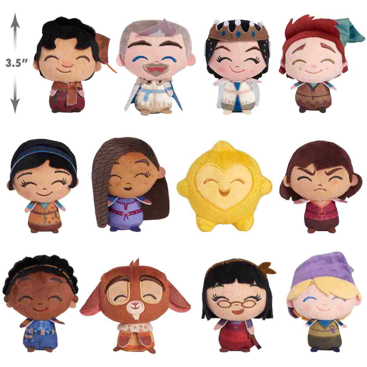 Disney Wish Mini Collectible Plush, 2 Blind Bag Inspired Capsules, Kids Toys for Ages 2 Up by Just Play