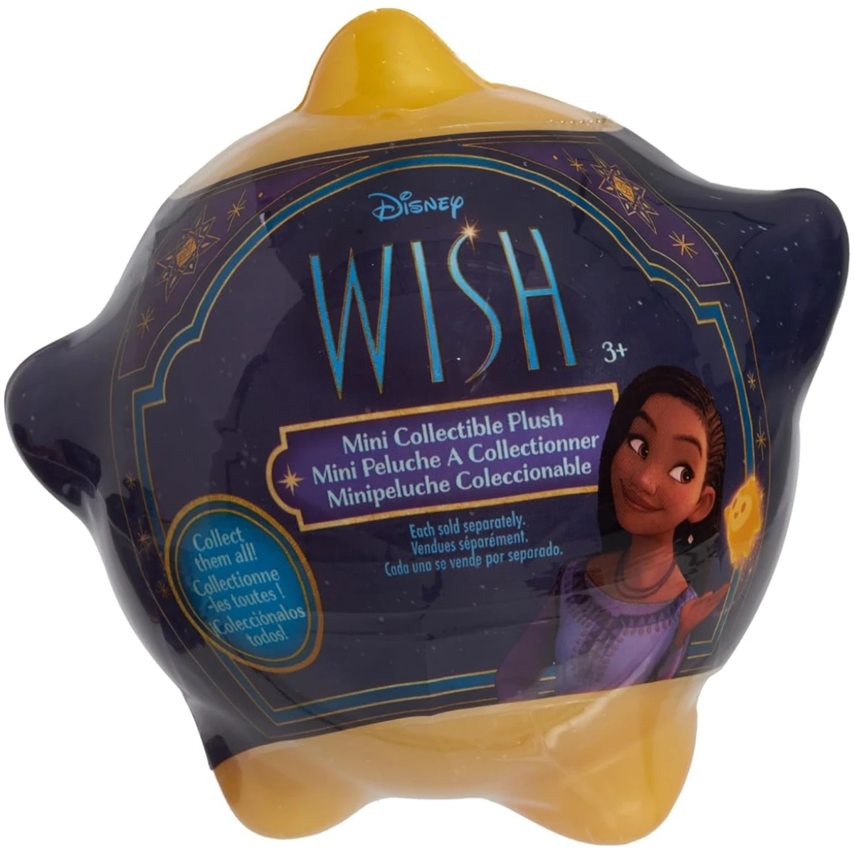 Disney Wish Mini Collectible Plush, 2 Blind Bag Inspired Capsules, Kids Toys for Ages 2 Up by Just Play