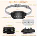 Dog Bark Collar, Adjustable Training Collar Intelligent Waterproof Barking Terminator Device, Anti-Barking Device with 5 sensitivities, USB Charging, Long Battery Life Dogs