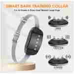 Dog Bark Collar, Adjustable Training Collar Intelligent Waterproof Barking Terminator Device, Anti-Barking Device with 5 sensitivities, USB Charging, Long Battery Life Dogs