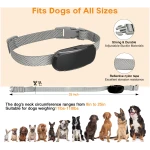 Dog Bark Collar, Adjustable Training Collar Intelligent Waterproof Barking Terminator Device, Anti-Barking Device with 5 sensitivities, USB Charging, Long Battery Life Dogs