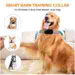 Dog Bark Collar, Adjustable Training Collar Intelligent Waterproof Barking Terminator Device, Anti-Barking Device with 5 sensitivities, USB Charging, Long Battery Life Dogs