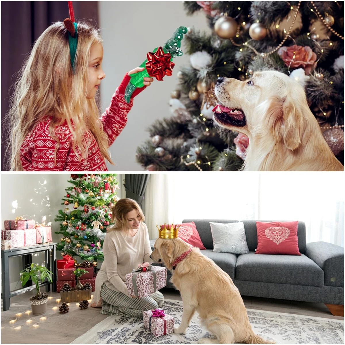 Dog Chew Toys for Aggressive Chewers - Indestructible Dog Toy to Reduce Pet Anxiety and Boredom for Small, Medium, Large Breed