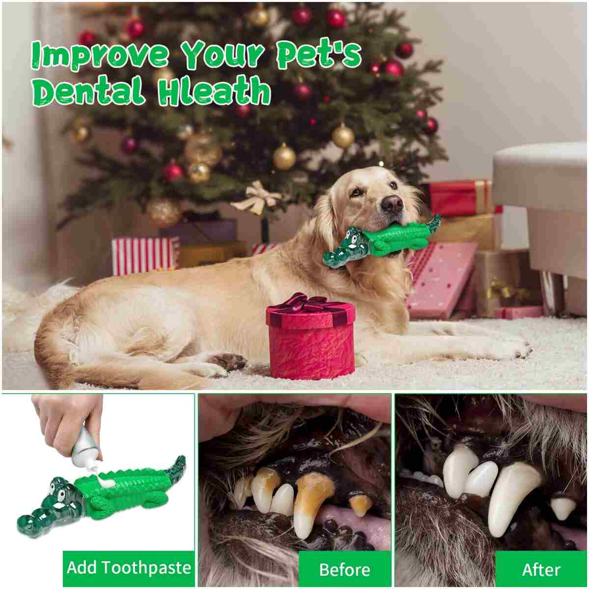 Dog Chew Toys for Aggressive Chewers - Indestructible Dog Toy to Reduce Pet Anxiety and Boredom for Small, Medium, Large Breed
