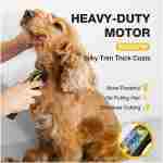 Dog Clippers for Grooming for Thick Heavy Coats, Professional Pet Grooming Clippers Supplies Kit Low Noise Rechargeable Stainless Steel Hair Trimmers with Ceramic Blade for Dogs...