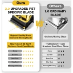 Dog Clippers for Grooming for Thick Heavy Coats, Professional Pet Grooming Clippers Supplies Kit Low Noise Rechargeable Stainless Steel Hair Trimmers with Ceramic Blade for Dogs...