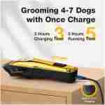 Dog Clippers for Grooming for Thick Heavy Coats, Professional Pet Grooming Clippers Supplies Kit Low Noise Rechargeable Stainless Steel Hair Trimmers with Ceramic Blade for Dogs...