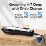 Dog Clippers for Grooming for Thick Heavy Coats, Professional Pet Grooming Clippers Supplies Kit Low Noise Rechargeable Stainless Steel Hair Trimmers with Ceramic Blade for Dogs...
