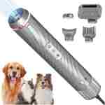 Dog Dryer, Dog Grooming Blow Dryer Kit with Slicker Brush for Pet, High Velocity Blow Dryer for Dogs with Adjustable Speed and Temperature for Dog Grooming Supplies and Home...