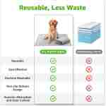 Dog Grass Large Potty Patch, Dog Litter Boxes Artificial Grass Bathroom Turf for Pet Training, Washable Puppy Pee Pad, Perfect Indoor/Outdoor Portable Potty Pet Loo