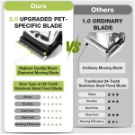 Dog Grooming Kit, Dog Clippers for Grooming for Thick Heavy Coats, Professional Pet Paw Trimmer Nail Grinder Low Noise Rechargeable Stainless Steel Hair Trimmer for Dogs Cats...
