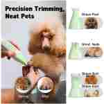 Dog Grooming Kit, Dog Clippers for Grooming for Thick Heavy Coats, Professional Pet Paw Trimmer Nail Grinder Low Noise Rechargeable Stainless Steel Hair Trimmer for Dogs Cats...