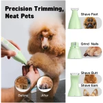Dog Grooming Kit, Dog Clippers for Grooming for Thick Heavy Coats, Professional Pet Paw Trimmer Nail Grinder Low Noise Rechargeable Stainless Steel Hair Trimmer for Dogs Cats...