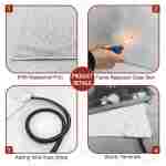 Dog Heating Pad 32x20in Waterproof Pet Heating Pad for Dogs Smart Thermostat Switch, Whelping Supplies Heated Dog Bed,Adding Wire Rope Wires Puppy Heating Pad Mat-with Plush...