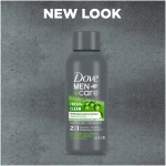 DOVE MEN + CARE Fortifying 2 in 1 Shampoo and Conditioner Fresh and Clean with Caffeine for Normal to Oily Hair Helps Strengthen Thinning Hair 3 oz
