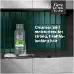 DOVE MEN + CARE Fortifying 2 in 1 Shampoo and Conditioner Fresh and Clean with Caffeine for Normal to Oily Hair Helps Strengthen Thinning Hair 3 oz