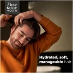 DOVE MEN + CARE Fortifying 2 in 1 Shampoo and Conditioner Fresh and Clean with Caffeine for Normal to Oily Hair Helps Strengthen Thinning Hair 3 oz