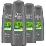 DOVE MEN + CARE Fortifying 2 in 1 Shampoo and Conditioner Fresh and Clean with Caffeine for Normal to Oily Hair Helps Strengthen Thinning Hair 3 oz