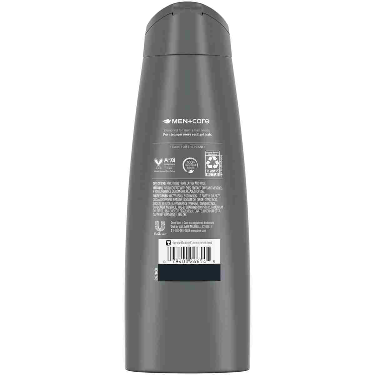 DOVE MEN + CARE Fortifying 2 in 1 Shampoo and Conditioner Fresh and Clean with Caffeine for Normal to Oily Hair Helps Strengthen Thinning Hair 3 oz