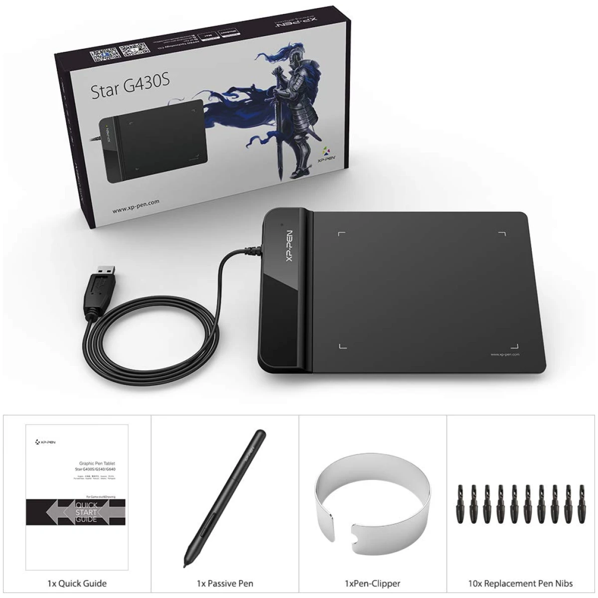 Drawing Tablet XPPen G430S OSU, Graphic Drawing Tablet with 8192 Levels Pressure Battery-Free Stylus, 4 x 3 inch Ultrathin, for OSU Game, Online Teaching Compatible with...