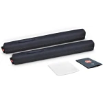Drop Stop - The Original Patented Car Seat Gap Filler (As Seen On Shark Tank) - Between Seats Console Organizer, Set of 2 and Slide Free Pad and Light