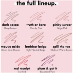 e.l.f. Cream Glide Lip Liner, Highly-Pigmented Pencil For Shaping & Sculpting Lips, Semi-Matte Finish, Vegan & Cruelty-Free, Dark Cocoa