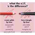 e.l.f. Cream Glide Lip Liner, Highly-Pigmented Pencil For Shaping & Sculpting Lips, Semi-Matte Finish, Vegan & Cruelty-Free, Dark Cocoa