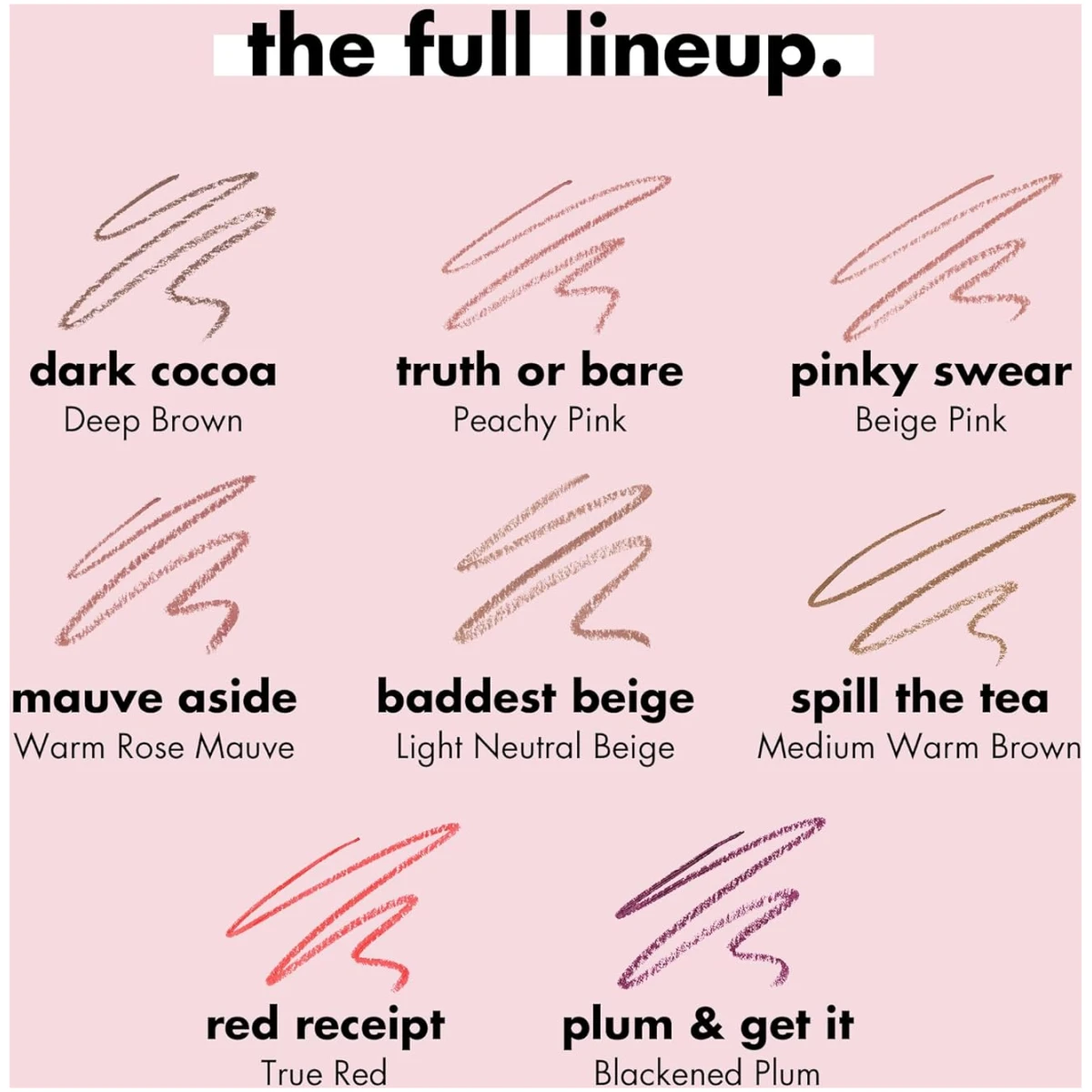 e.l.f. Cream Glide Lip Liner, Highly-Pigmented Pencil For Shaping & Sculpting Lips, Semi-Matte Finish, Vegan & Cruelty-Free, Baddest Beige