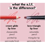 e.l.f. Cream Glide Lip Liner, Highly-Pigmented Pencil For Shaping & Sculpting Lips, Semi-Matte Finish, Vegan & Cruelty-Free, Baddest Beige
