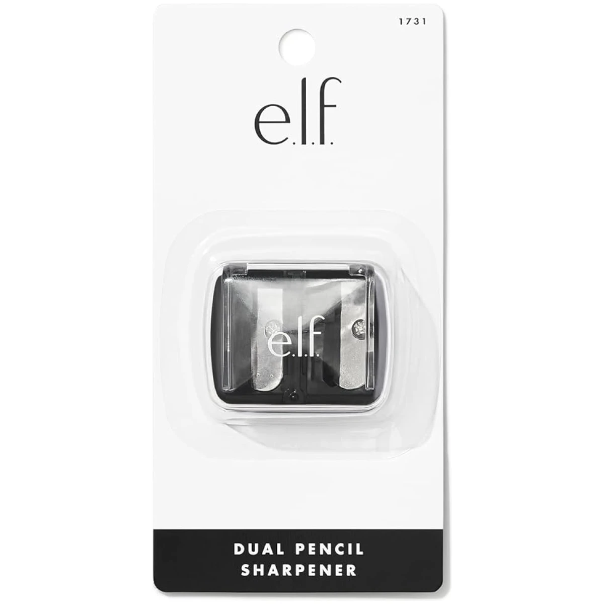 e.l.f., Dual-Pencil Sharpener, Convenient, Essential Tool, Sharpens, Easy To Clean, Travel-Friendly, Compact, Includes Bonus Small Sharpener