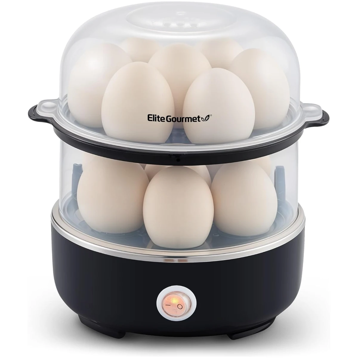 Elite Gourmet EGC115M Easy Egg Cooker Electric 7-Egg Capacity, Soft, Medium, Hard-Boiled Egg Cooker with Auto Shut-Off, Measuring Cup Included, BPA Free, Retro Mint