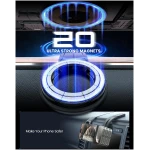 eSamcore for MagSafe Car Mount Detachable, Bendable Aluminum Arm Magnetic Phone Holder for Car【20 Strong Magnets】 Cell Phone Mount for Car Dash Fit iPhone 16 15 14 13 Pro Max...