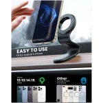 eSamcore for MagSafe Car Mount Detachable, Bendable Aluminum Arm Magnetic Phone Holder for Car【20 Strong Magnets】 Cell Phone Mount for Car Dash Fit iPhone 16 15 14 13 Pro Max...