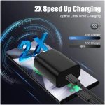 Essri 25W Super Fast Charger Block for Galaxy S24 Ultra/S24/S24+/S23 Ultra/S23/S22 Ultra/S22/S21 Ultra/S20 Ultra/Note 20,4Pack USB Type C Wall Charger with (6Ftx2 10Ftx2) USB C...