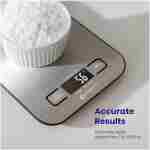 Etekcity Food Kitchen Scale, Digital Grams and Ounces for Weight Loss, Baking, Cooking, Keto and Meal Prep, LCD Display, Medium, 304 Stainless Steel