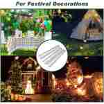 FEED GARDEN 6 Inch 50 Pack Hot-dip Galvanized Landscape Staples Plant Cover Stakes 11 Gauge Tent Stakes Garden Stakes Landscaping Fabric SOD Pins Yard Stakes for Decoration Weed...