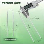 FEED GARDEN 6 Inch 50 Pack Hot-dip Galvanized Landscape Staples Plant Cover Stakes 11 Gauge Tent Stakes Garden Stakes Landscaping Fabric SOD Pins Yard Stakes for Decoration Weed...