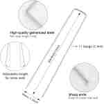 FEED GARDEN 6 Inch 50 Pack Hot-dip Galvanized Landscape Staples Plant Cover Stakes 11 Gauge Tent Stakes Garden Stakes Landscaping Fabric SOD Pins Yard Stakes for Decoration Weed...