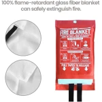 Fire Blanket for Home and Kitchen,40" x 40",4 Pack,Emergency Fire Blanket