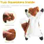 FIREOR Dog Squeak Toys, No Stuffing Plush Dogs Chew Toy for Small Medium Large Breed Chewer Squeaky Pet Supplies Tough Durable Puppy Teething Chewing Interactive to Keep Them...