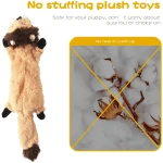FIREOR Dog Squeak Toys, No Stuffing Plush Dogs Chew Toy for Small Medium Large Breed Chewer Squeaky Pet Supplies Tough Durable Puppy Teething Chewing Interactive to Keep Them...