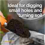 Fiskars Ergo Garden Trowel for Digging and Planting, Heavy Duty Gardening Hand Tool with Hanging Hole