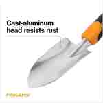 Fiskars Ergo Garden Trowel for Digging and Planting, Heavy Duty Gardening Hand Tool with Hanging Hole