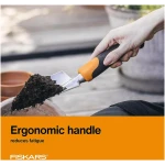 Fiskars Ergo Garden Trowel for Digging and Planting, Heavy Duty Gardening Hand Tool with Hanging Hole