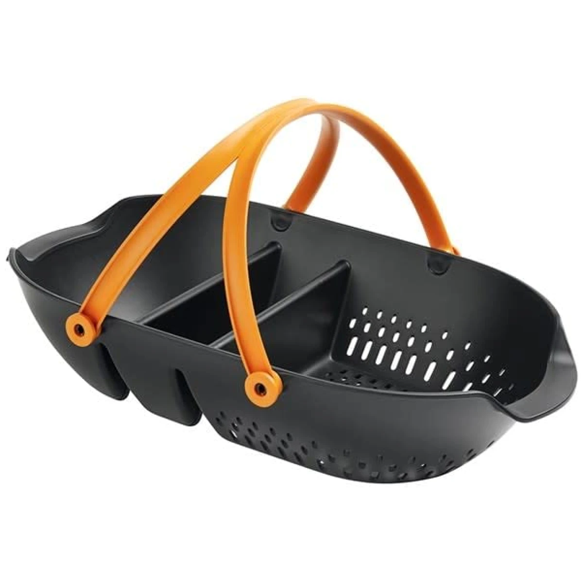 Fiskars Garden Harvest Basket - Container for Gardening and Harvesting with Tool Caddy - Harvesting Basket Doubles as a Collander for Vegetables and Fruits - Garden Accessories