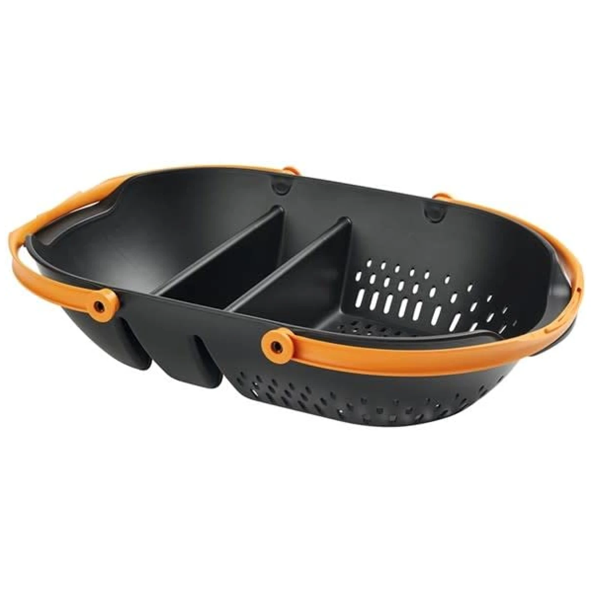 Fiskars Garden Harvest Basket - Container for Gardening and Harvesting with Tool Caddy - Harvesting Basket Doubles as a Collander for Vegetables and Fruits - Garden Accessories