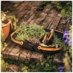 Fiskars Garden Harvest Basket - Container for Gardening and Harvesting with Tool Caddy - Harvesting Basket Doubles as a Collander for Vegetables and Fruits - Garden Accessories